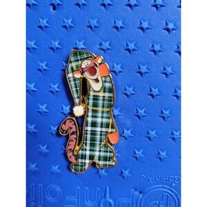 Loungefly Disney Winnie the Pooh,  Tigger plaid pajamas pin.
